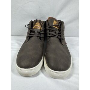 Levi's mens Comfort Mid Chukka Brown Synthetic Leather  boots size 11 NEW